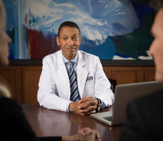 Chris Pruitt, MD meeting with hospital executives